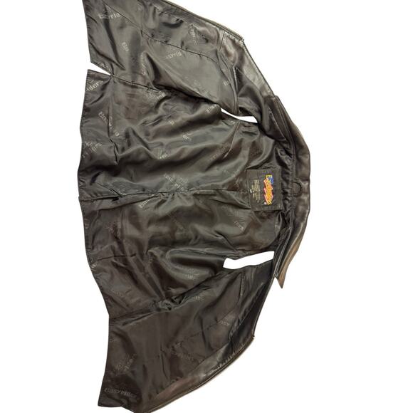 Sz Large Women’s Easy Riders Black Leather Moto Zip Vest Motorcycle READ - Picture 4 of 9